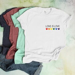 White Love is Love Pride T-Shirt
